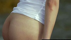 Sensual Babe Teases In Slow Motion By The Ocean