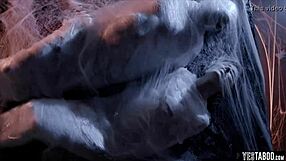 The couple felt overwhelmed as aliens bent them over for rough galactic sex.