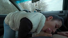 beauty sucks me off in her car