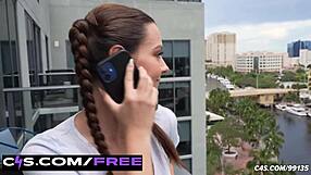 Serena Hill's Pigtail Sucking Brings Cum Surprise!