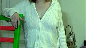 beauty vs fuck machine trailer with big natural tits and orgasm