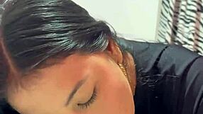 Sister-in-law returns from party in sexy dress. She chats about her evening in the kitchen.