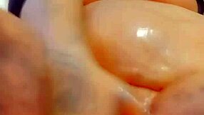 Sexy Oily Chubby Body Balloon Play