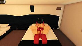 pink haired slut hints at big cock fucking