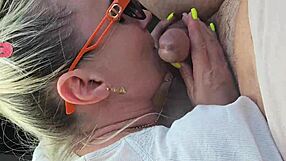 telling boss to open legs in public