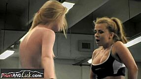 European lesbian babes passionately wrestling - is it hot?