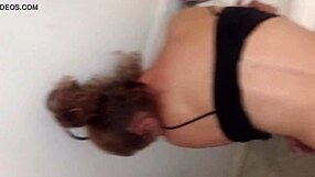 Vivi gets a golden shower - old slut drenched!