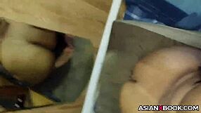 Intense deep throat fuck for asian babe