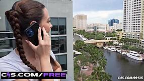 Serena Hill's Pigtail Sucking Brings Cum Surprise!