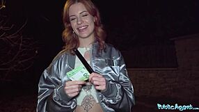 Public Agent Ginger Babe Squirts On My Cock