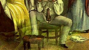 Vintage erotic illustration from antique retro collection