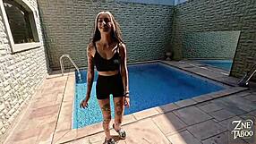 Stepsister Wants Cum In Pussy Pool