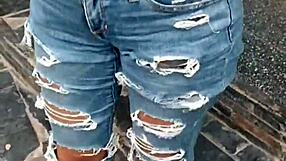 Latina milf spreads wet pussy for doggystyle fuck, cumming hard on stranger's cock.