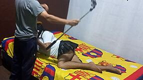 found stepmother recording erotic video in my apartment then asked for help to complete homemade porn