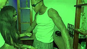 Oh wow, this black Brazilian guy with a huge cock fucks a couple, mandrake, in their dorm with girlfriend and friend