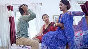 Desi indian husband teaches you how to satisfy two desi wives at the same time full threesome movie