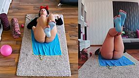 Double the heat and fun in naked yoga dual cam