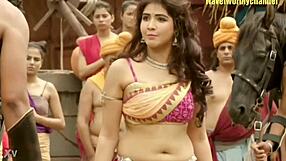 Bubbly chubby beauty shows off deep navel