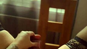 Check out this dirty talking milf flashing her wet pussy through the window