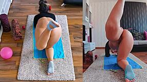 Double the heat and fun in naked yoga dual cam