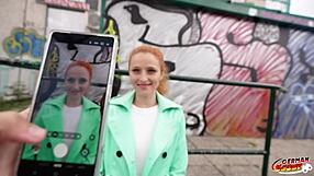 Skinny Redhead Luciana Lucy Squirts At Pick Up Casting!