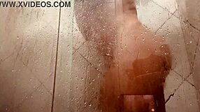 Is She Showing Off Her Hairy Pussy In The Shower On Camera?