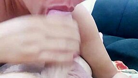 Japanese teen secretly sucks family cock while he dozes and swallows cum.