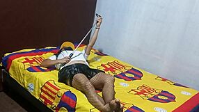 found stepmother recording erotic video in my apartment then asked for help to complete homemade porn