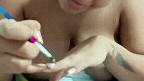 I masturbate while wife gets nails done.