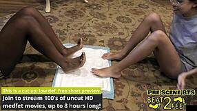 Foot Friends Forever - Aria Nicole & Giggles Barefoot Fetish!