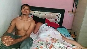 Latina Teen Shares Bed With Step Brother For Big Cock Riding