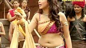 Bubbly chubby beauty shows off deep navel