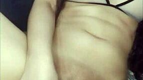 Submissive brunette slut gets trained and creampied