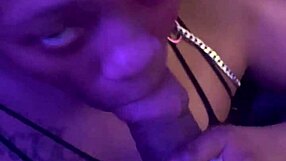 Can you handle this ebony beauty's facial with a big cock?