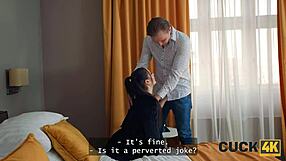 Wife gives husband dirty surprise with old man