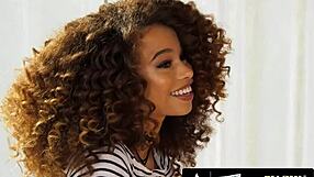 Out Of The Family - Hot Ebony Stepbae Cecilia Lion Devours Stepdad In Steamy Interracial Clash