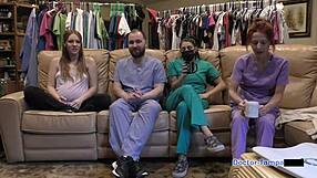 Nurse Nova Maverick Teases Patient with Ultrasound