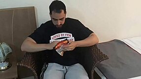 Athletic Brunette Waitress Receives Intense Anal Fucking While Wife Bathes