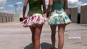 Busted flashing tits on campus at university.