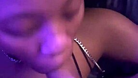 Can you handle this ebony beauty's facial with a big cock?