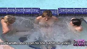 girls playing naked at our spring break party house.