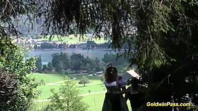 wild german outdoor fuck orgy