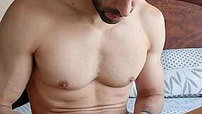 playing with my foreskin jerking off and cumming