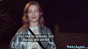 Public Agent Ginger Babe Squirts On My Cock