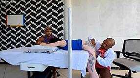 doctor fucks patient beside husband unnoticed