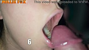 amateur milf blows husband before anal, swallows cum after