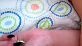 Playing with my pussy with big pink dildo while feeling intense pleasure and moaning loudly