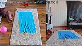 Double the heat and fun in naked yoga dual cam