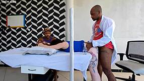 doctor fucks patient beside husband unnoticed