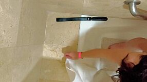 I caught my stepsister masturbating in the bathroom bath